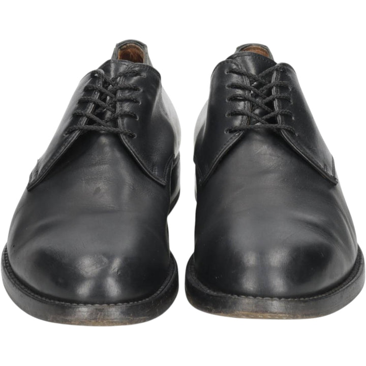 Plain toe shoes, made in Italy, size 42 1/2 Men's 27.5cm genuine leather black type Vintage Second Hand