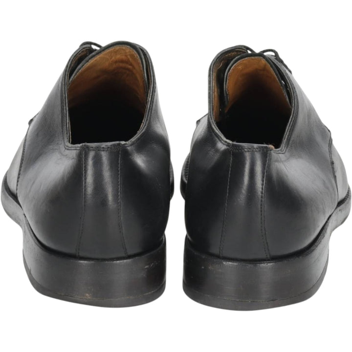 Plain toe shoes, made in Italy, size 42 1/2 Men's 27.5cm genuine leather black type Vintage Second Hand