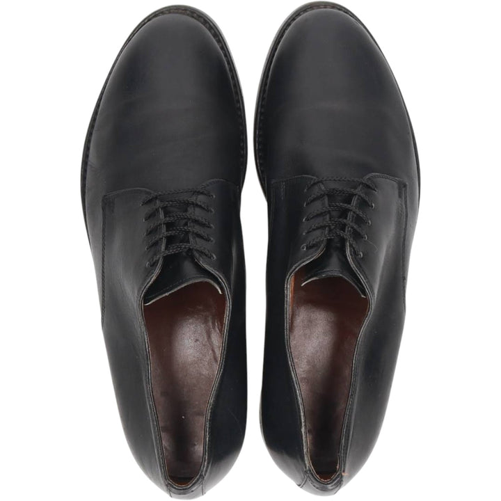 Plain toe shoes, made in Italy, size 42 1/2 Men's 27.5cm genuine leather black type Vintage Second Hand