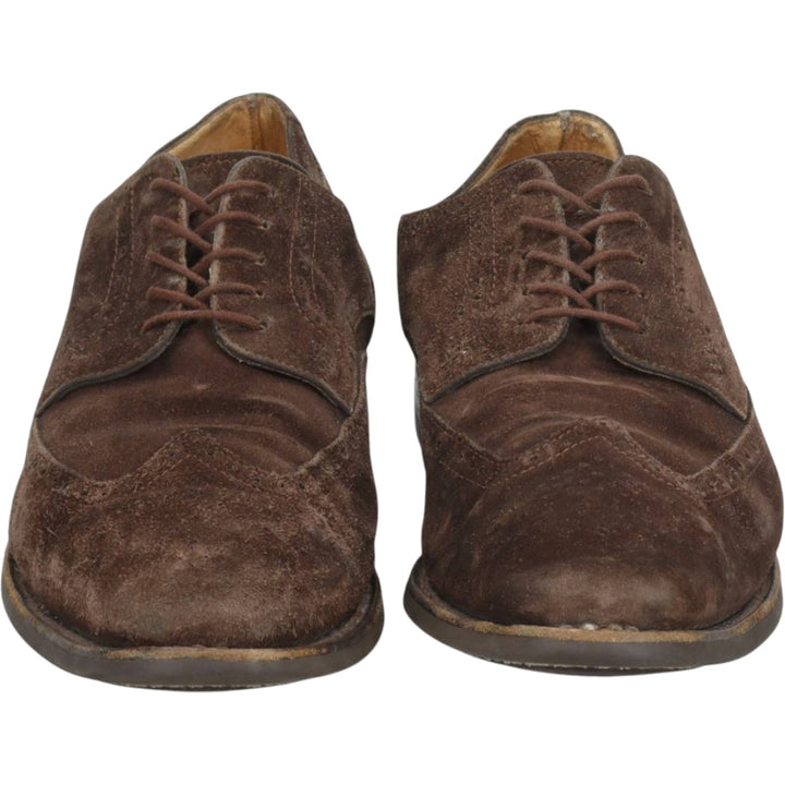 Paraboot full brogue suede wingtip shoes Men's 28.5cm unclear brown type Vintage Second Hand