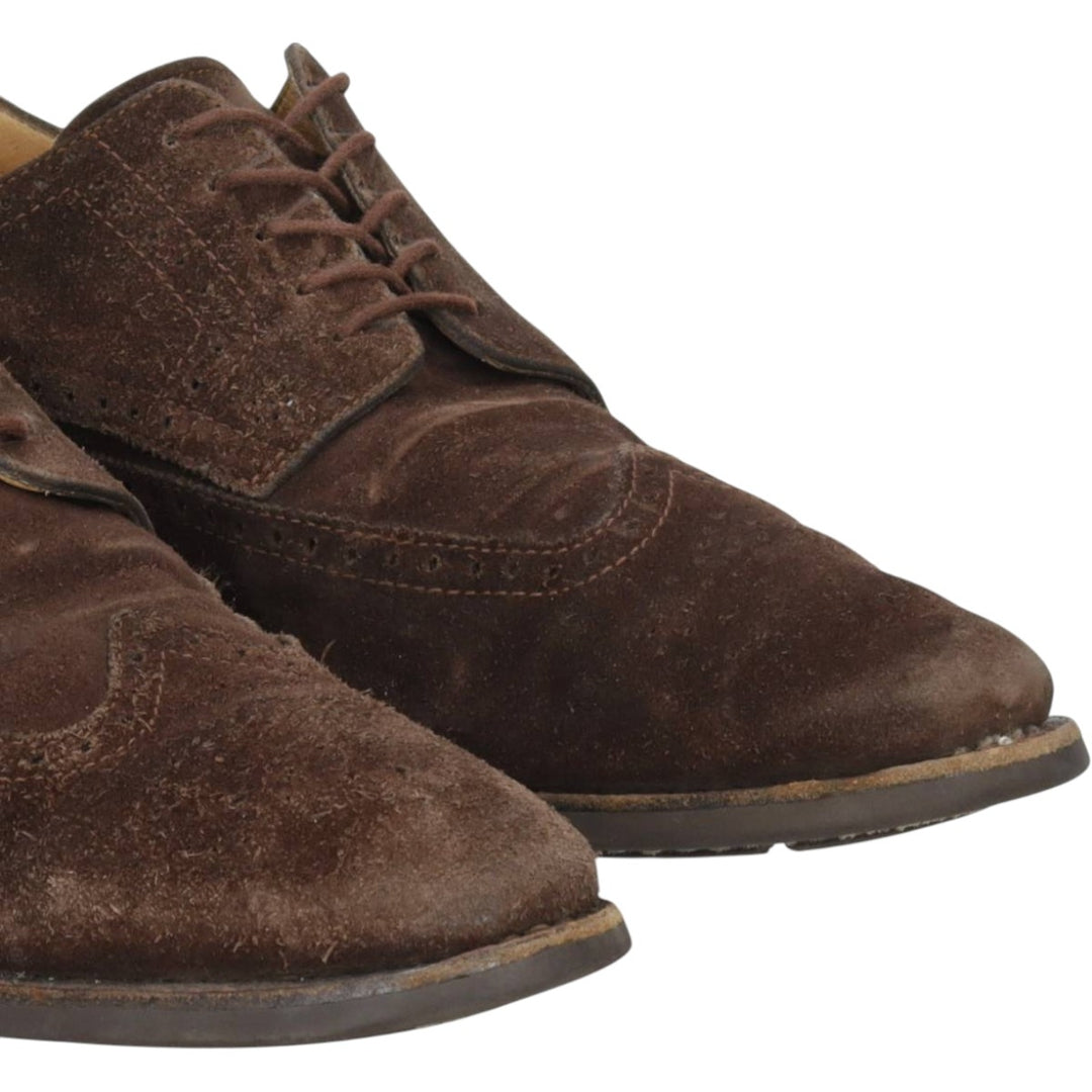 Paraboot full brogue suede wingtip shoes Men's 28.5cm unclear brown type Vintage Second Hand