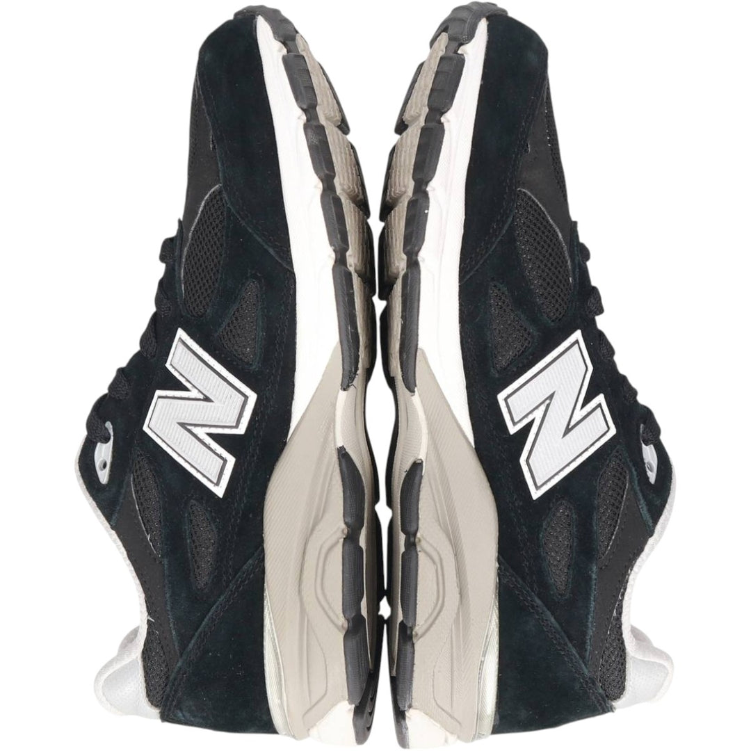 New Balance 990v3 sneakers, size 7 Men's 25.0cm unclear black type Vintage Second Hand