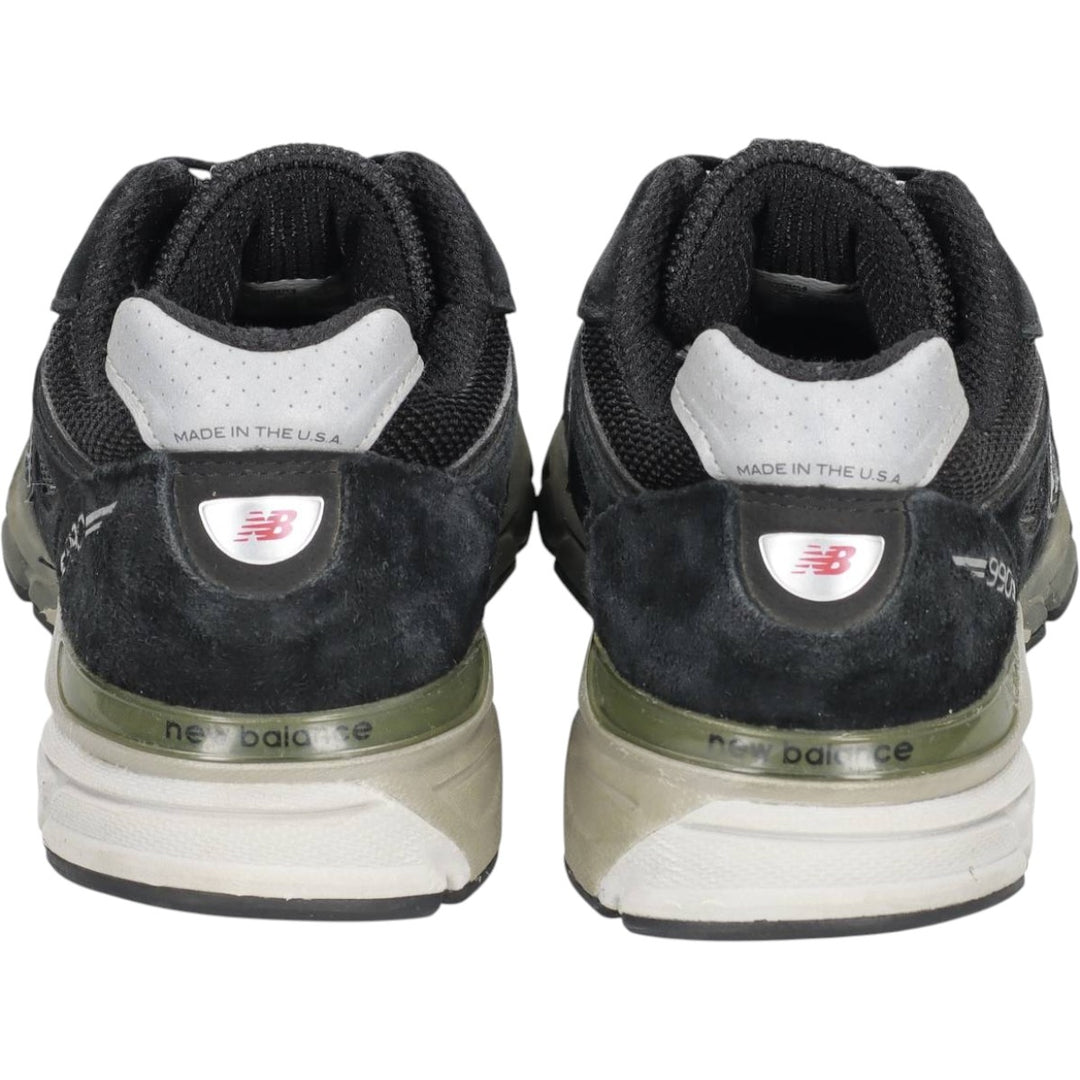 New Balance W990 BK4 sneakers, made in the USA, size 8 1/2 Men's 25.5cm unclear black type Vintage Second Hand