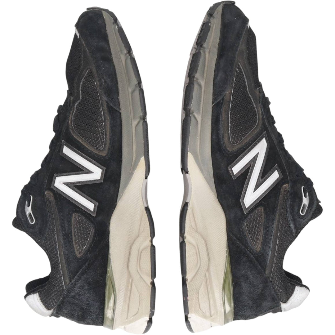 New Balance W990 BK4 sneakers, made in the USA, size 8 1/2 Men's 25.5cm unclear black type Vintage Second Hand