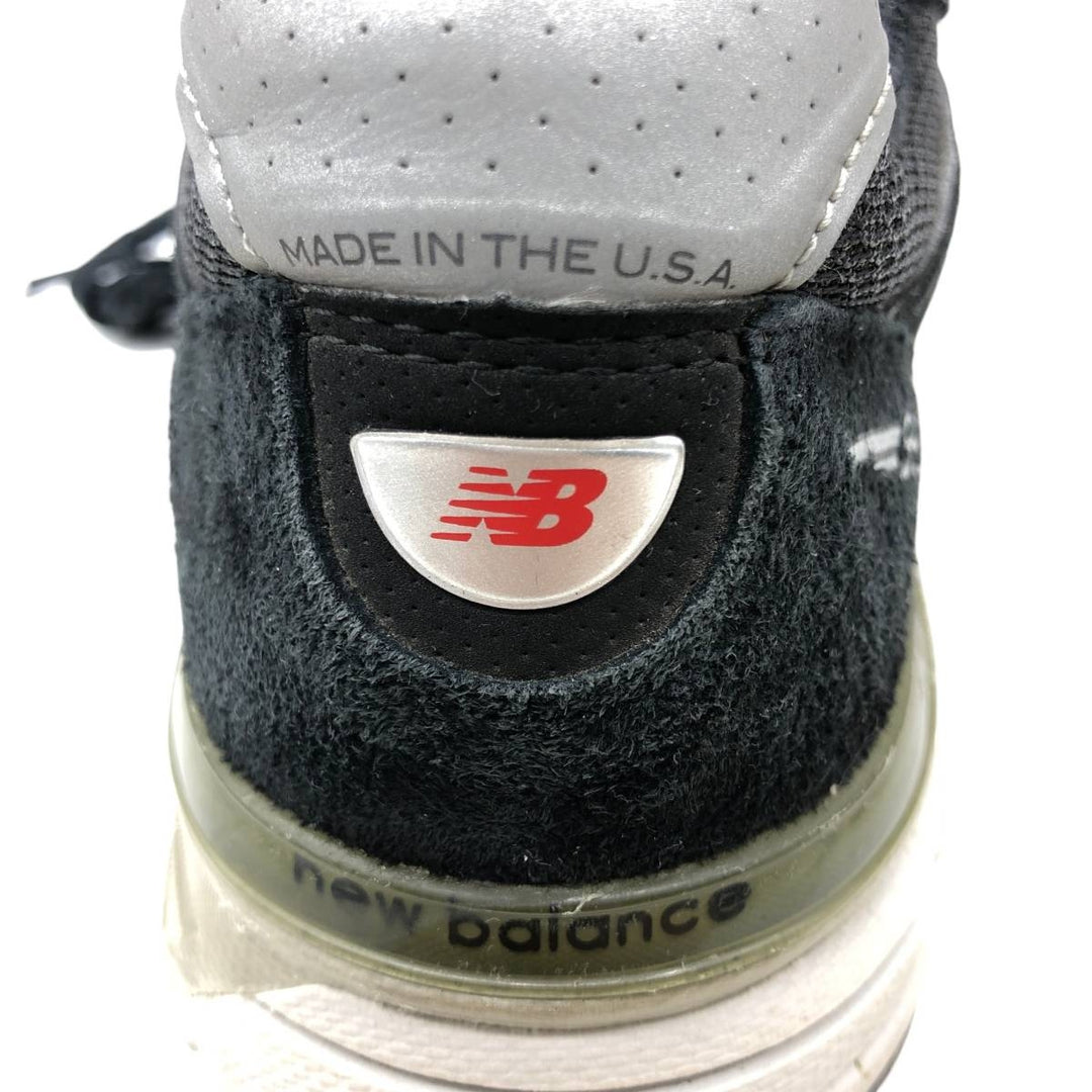 New Balance W990 BK4 sneakers, made in the USA, size 8 1/2 Men's 25.5cm unclear black type Vintage Second Hand