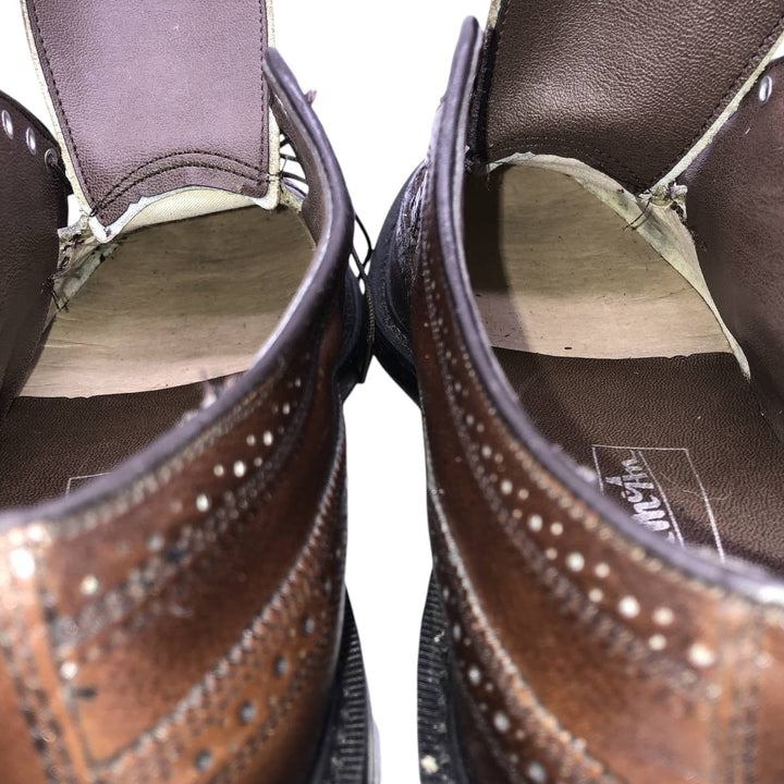 Thom McAn Full Brogue Wingtip Shoes, Made in USA Men's 28.0cm genuine leather brown type Vintage Second Hand
