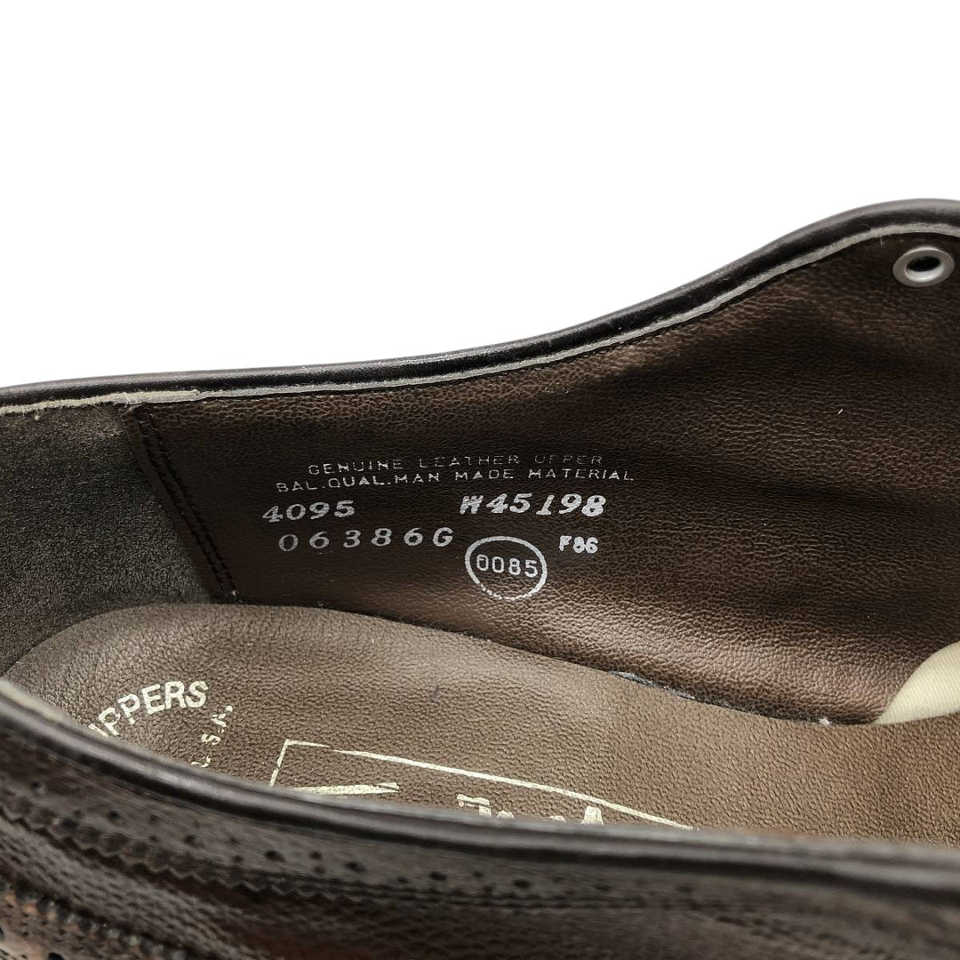 Thom McAn Full Brogue Wingtip Shoes, Made in USA Men's 28.0cm genuine leather brown type Vintage Second Hand