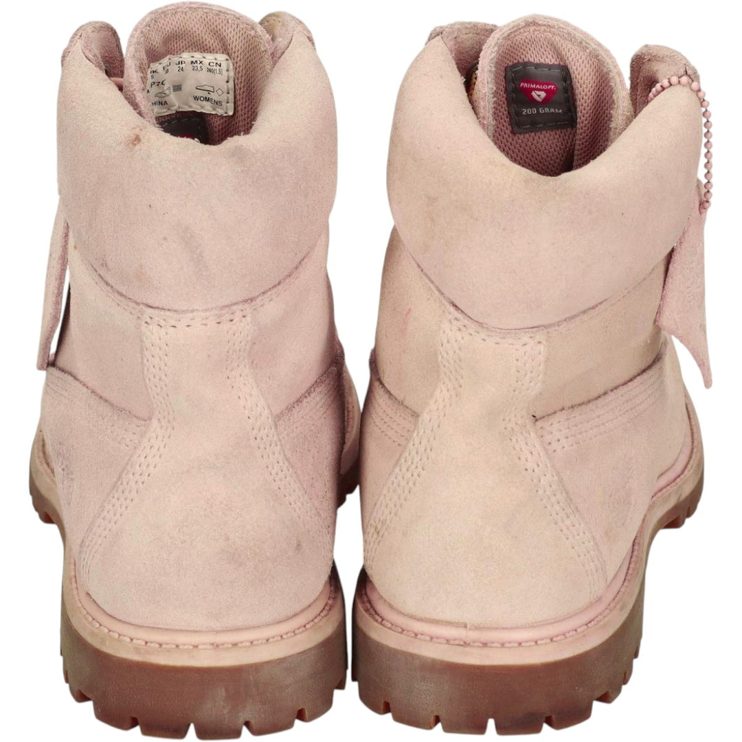 Timberland 6-inch Basic Boots, Suede, PRIMALOFT Insulation, Work Boots, Size 7 Women's 24.0cm unclear ivory Vintage Second Hand