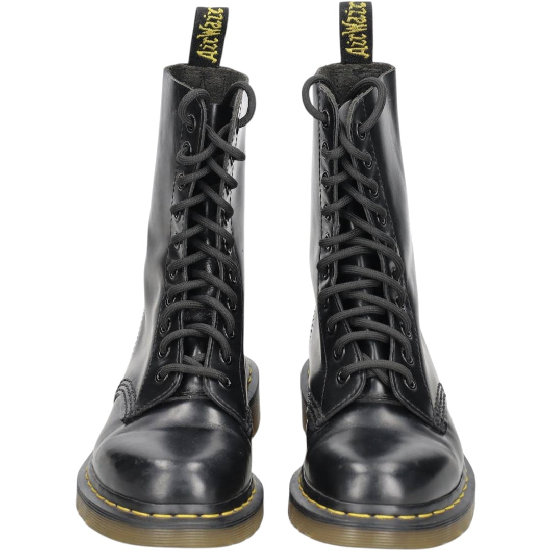 Dr. Martens 1490 10-Eye Boots 4 Women's 23.0cm unclear black type Vintage Second Hand