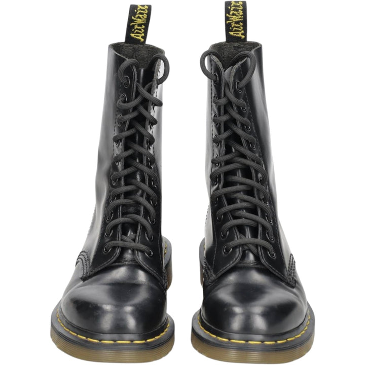 Dr. Martens 1490 10-Eye Boots 4 Women's 23.0cm unclear black type Vintage Second Hand