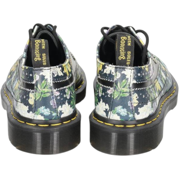 Dr. Martens 3989 DF Floral Print 5-Hole Wingtip Shoes, Size 4 Women's 23.0cm unclear black type Vintage Second Hand