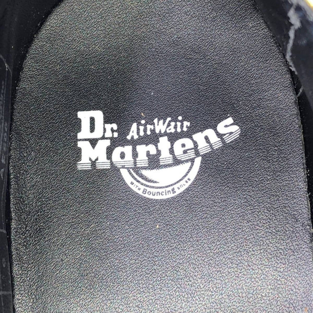 Dr. Martens 3989 DF Floral Print 5-Hole Wingtip Shoes, Size 4 Women's 23.0cm unclear black type Vintage Second Hand