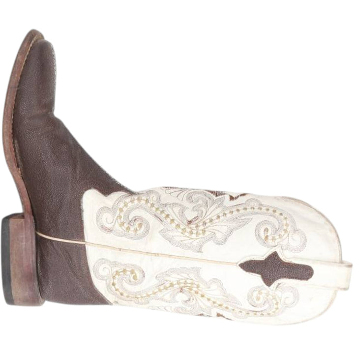 Ferrini Western Boots 7B Women's 23.5cm genuine leather dark chocolate Vintage Second Hand