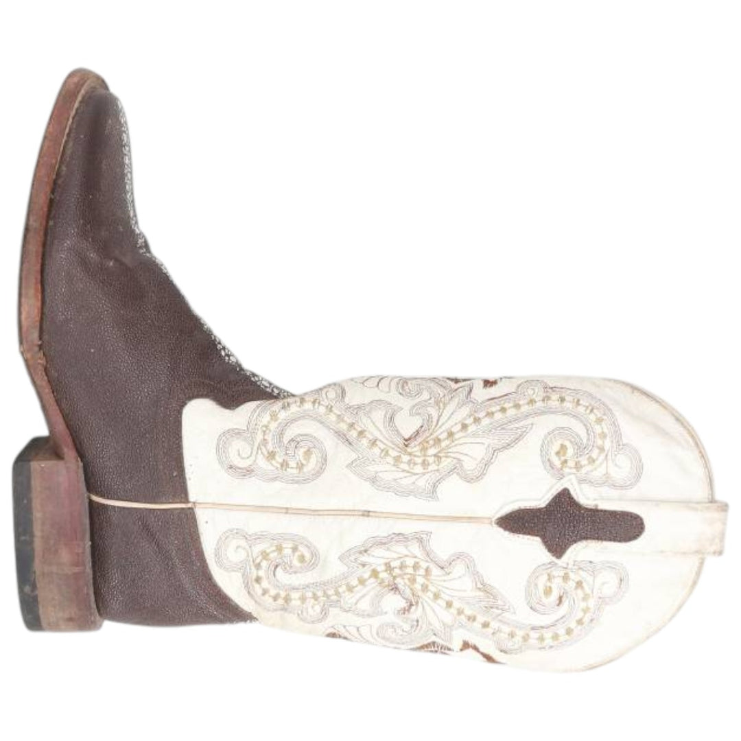 Ferrini Western Boots 7B Women's 23.5cm genuine leather dark chocolate Vintage Second Hand