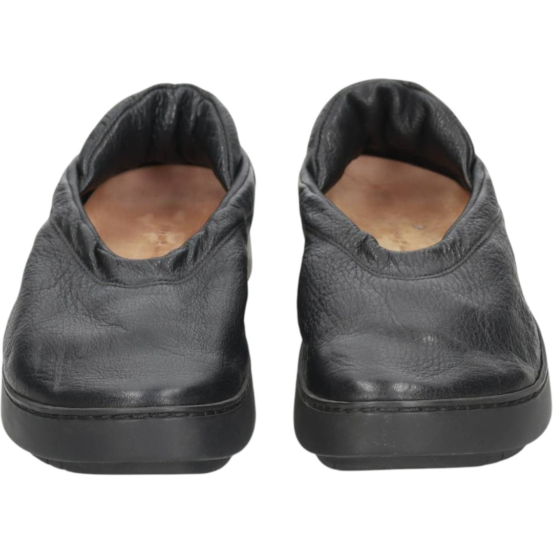 Trippen leather shoes, made in Germany, size 39 Women's 25.0cm unclear black type Vintage Second Hand