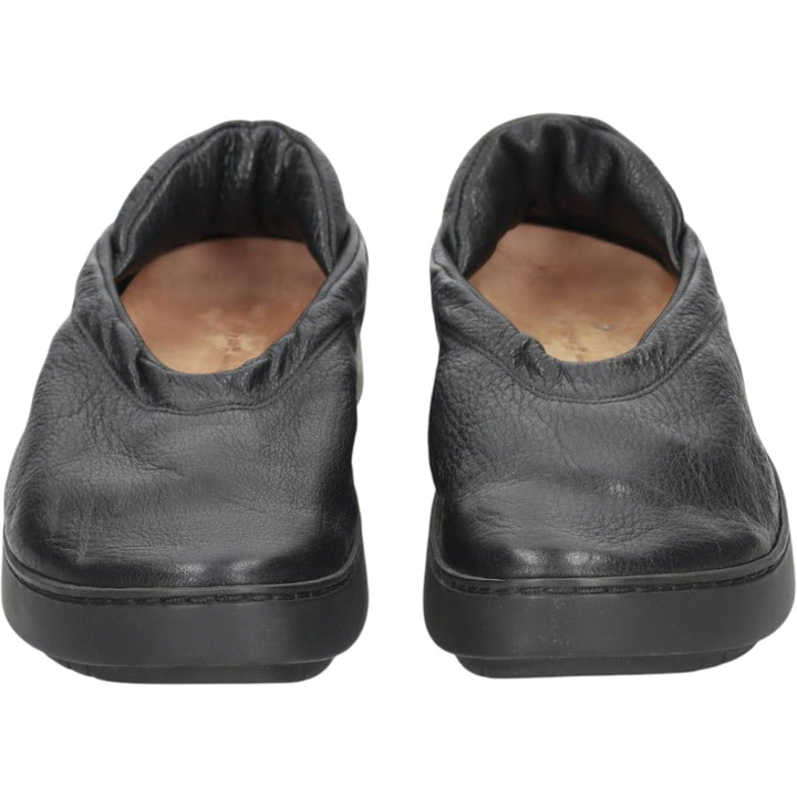 Trippen leather shoes, made in Germany, size 39 Women's 25.0cm unclear black type Vintage Second Hand