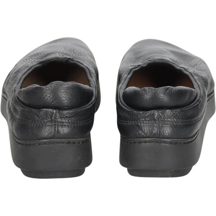 Trippen leather shoes, made in Germany, size 39 Women's 25.0cm unclear black type Vintage Second Hand