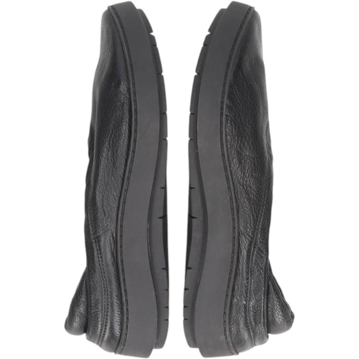 Trippen leather shoes, made in Germany, size 39 Women's 25.0cm unclear black type Vintage Second Hand