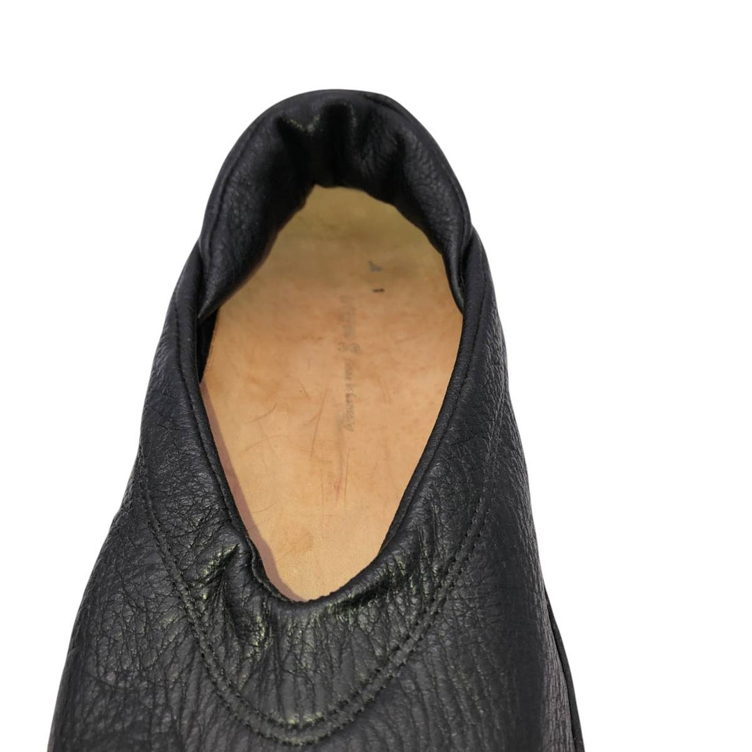 Trippen leather shoes, made in Germany, size 39 Women's 25.0cm unclear black type Vintage Second Hand