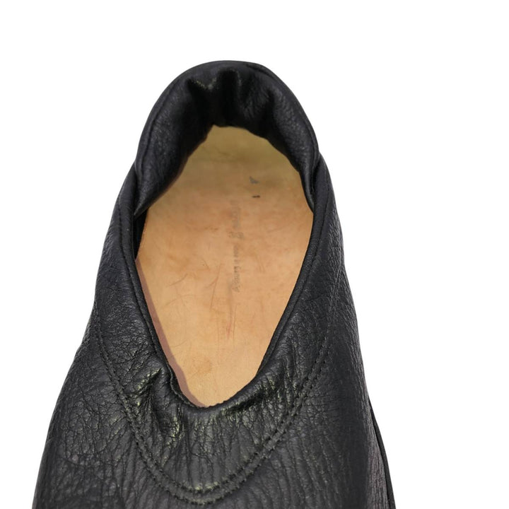 Trippen leather shoes, made in Germany, size 39 Women's 25.0cm unclear black type Vintage Second Hand