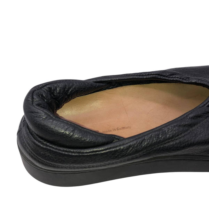Trippen leather shoes, made in Germany, size 39 Women's 25.0cm unclear black type Vintage Second Hand