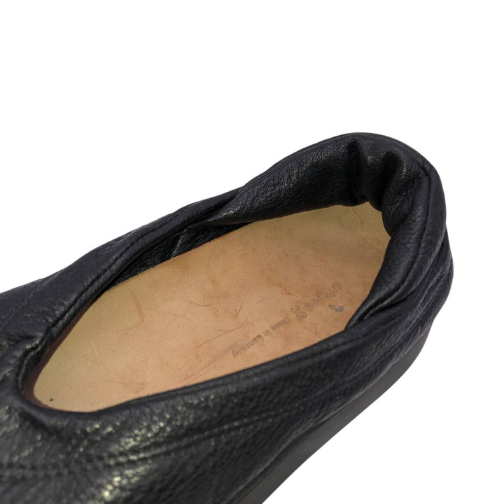 Trippen leather shoes, made in Germany, size 39 Women's 25.0cm unclear black type Vintage Second Hand