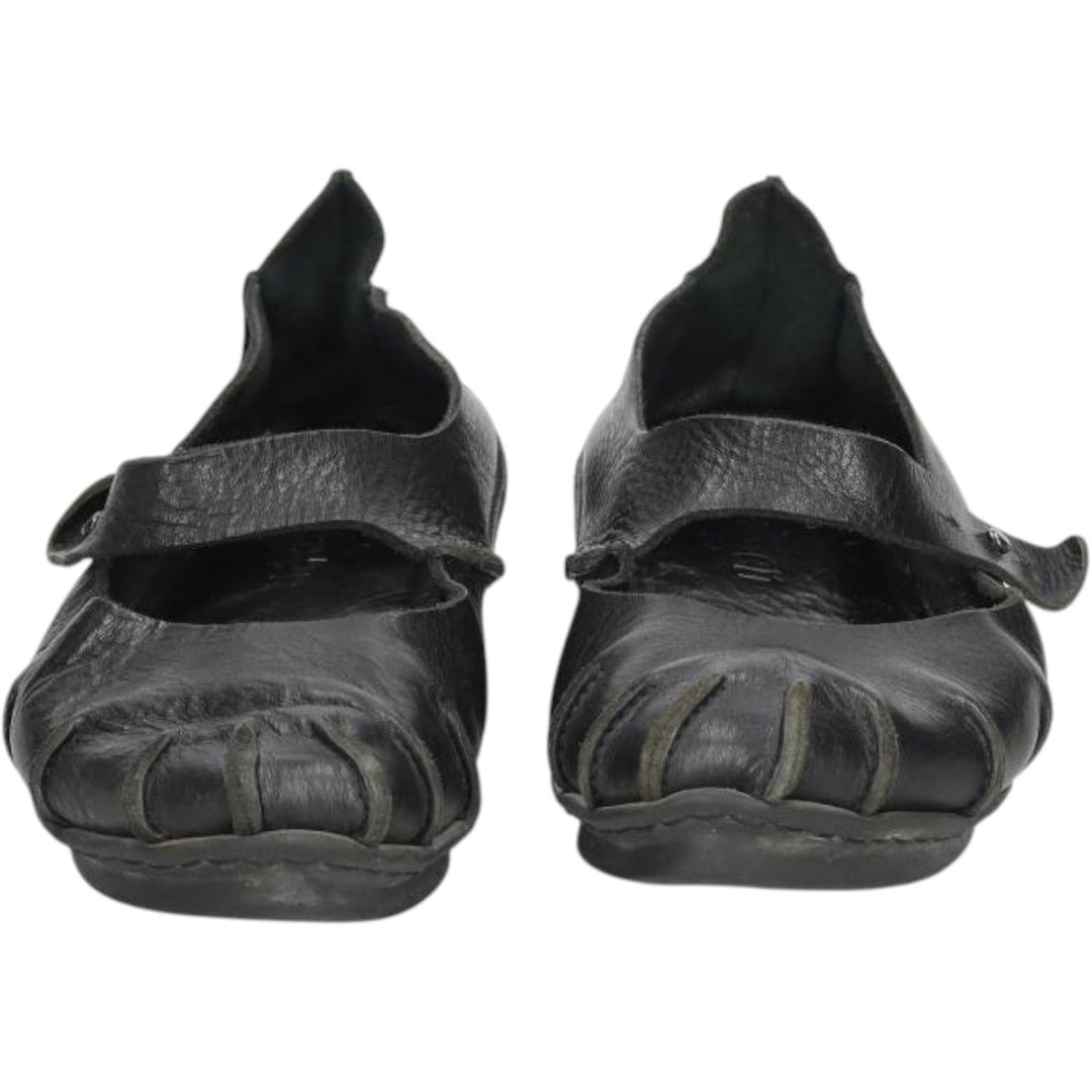 Trippen strap shoes Women's 24.0cm unclear black type Vintage Second Hand