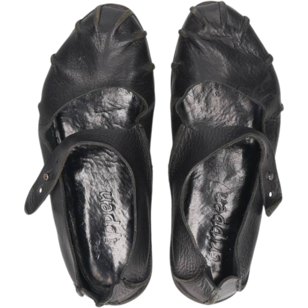 Trippen strap shoes Women's 24.0cm unclear black type Vintage Second Hand