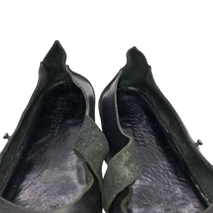 Trippen strap shoes Women's 24.0cm unclear black type Vintage Second Hand