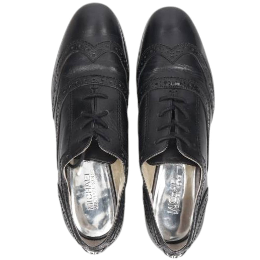 Michael Kors MICHAEL KORS MICHAEL wingtip shoes, size 8M Women's 25.0cm genuine leather black type Vintage Second Hand