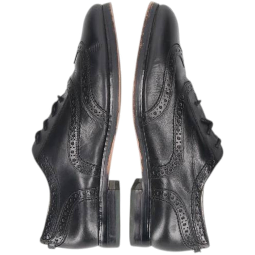 Michael Kors MICHAEL KORS MICHAEL wingtip shoes, size 8M Women's 25.0cm genuine leather black type Vintage Second Hand