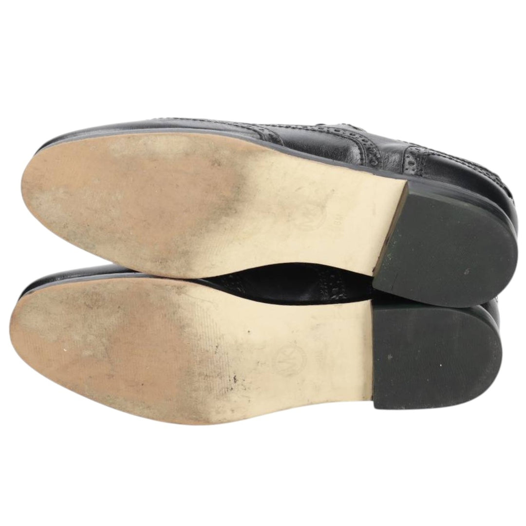 Michael Kors MICHAEL KORS MICHAEL wingtip shoes, size 8M Women's 25.0cm genuine leather black type Vintage Second Hand