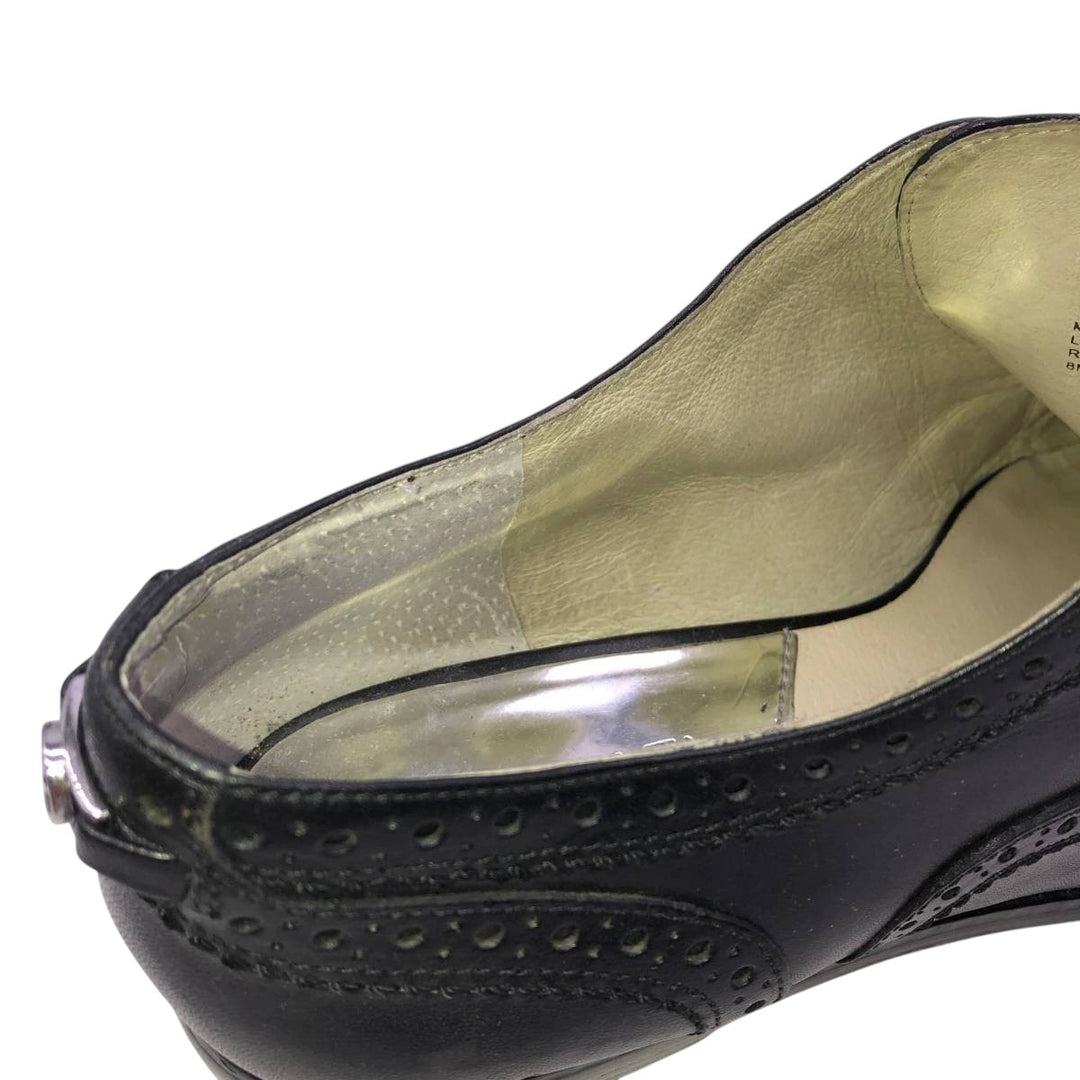Michael Kors MICHAEL KORS MICHAEL wingtip shoes, size 8M Women's 25.0cm genuine leather black type Vintage Second Hand