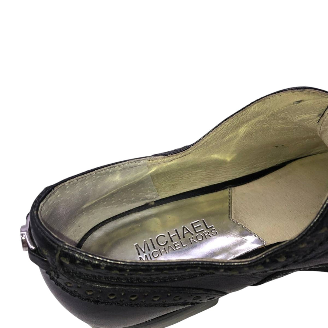 Michael Kors MICHAEL KORS MICHAEL wingtip shoes, size 8M Women's 25.0cm genuine leather black type Vintage Second Hand