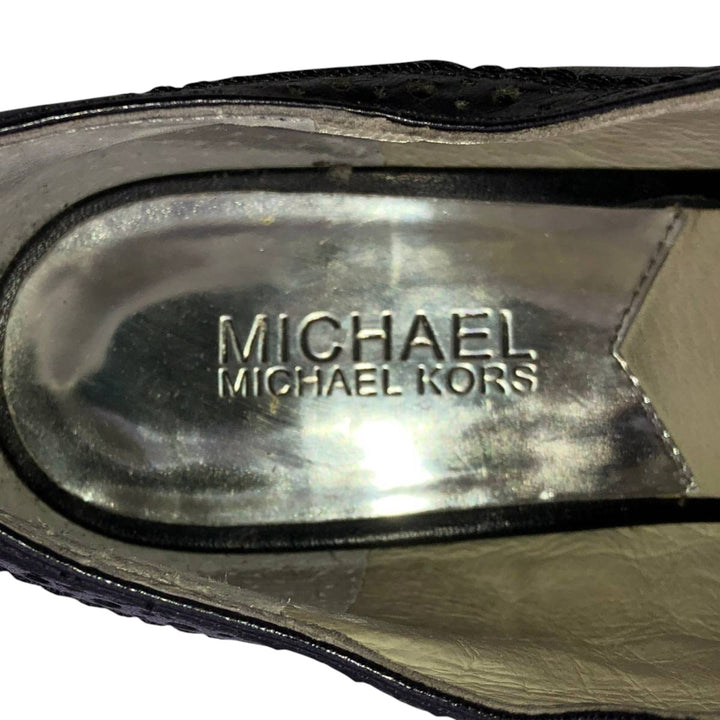 Michael Kors MICHAEL KORS MICHAEL wingtip shoes, size 8M Women's 25.0cm genuine leather black type Vintage Second Hand