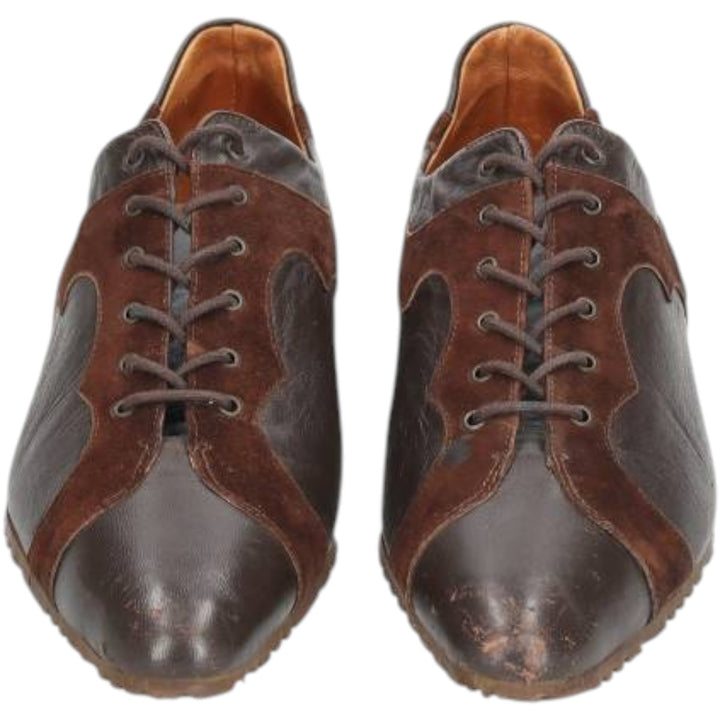 KARSTON plain toe shoes, made in France. Women's 25.0cm genuine leather brown type Vintage Second Hand