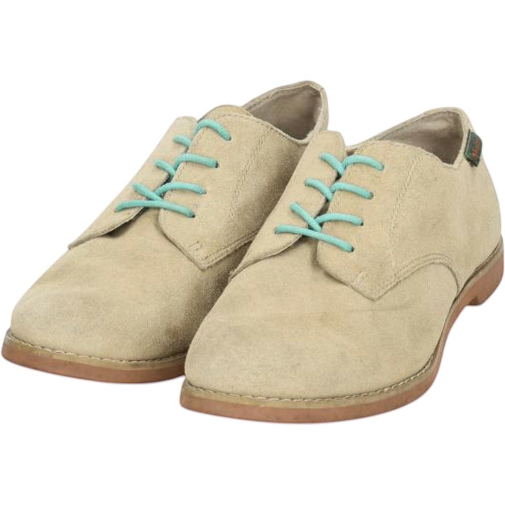 GHBass BASS-EMMA Suede Plain Toe Shoes, Size 8M Women's 24.5cm Genuine Leather Suede Beige type Vintage Second Hand