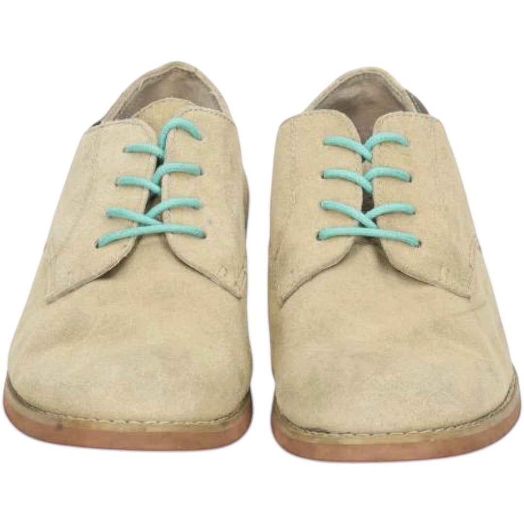 GHBass BASS-EMMA Suede Plain Toe Shoes, Size 8M Women's 24.5cm Genuine Leather Suede Beige type Vintage Second Hand