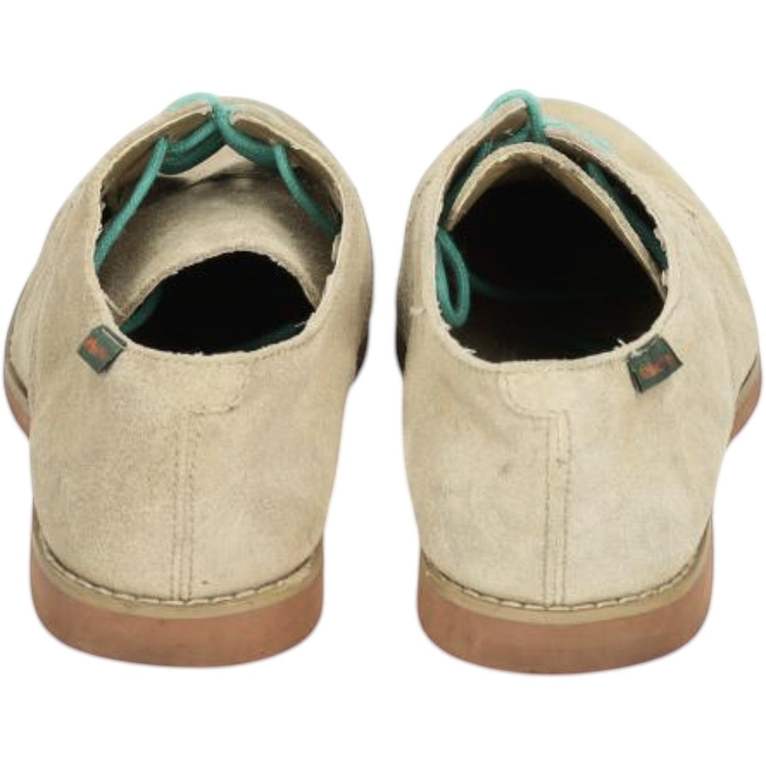 GHBass BASS-EMMA Suede Plain Toe Shoes, Size 8M Women's 24.5cm Genuine Leather Suede Beige type Vintage Second Hand