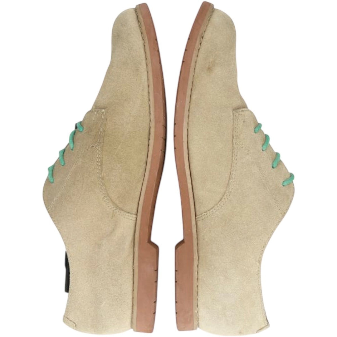 GHBass BASS-EMMA Suede Plain Toe Shoes, Size 8M Women's 24.5cm Genuine Leather Suede Beige type Vintage Second Hand