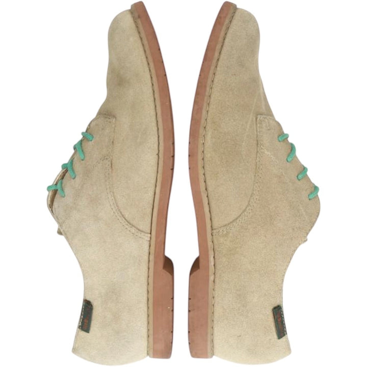 GHBass BASS-EMMA Suede Plain Toe Shoes, Size 8M Women's 24.5cm Genuine Leather Suede Beige type Vintage Second Hand