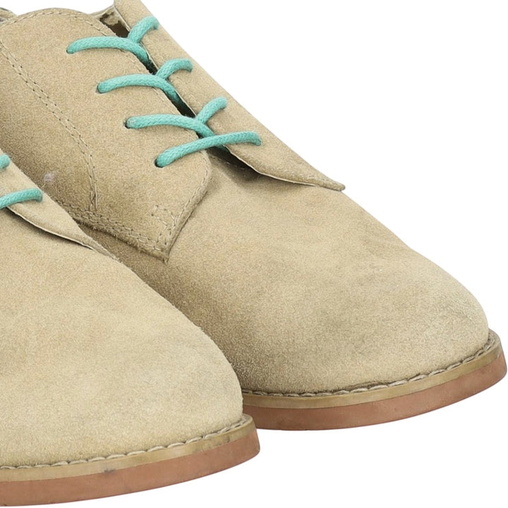 GHBass BASS-EMMA Suede Plain Toe Shoes, Size 8M Women's 24.5cm Genuine Leather Suede Beige type Vintage Second Hand