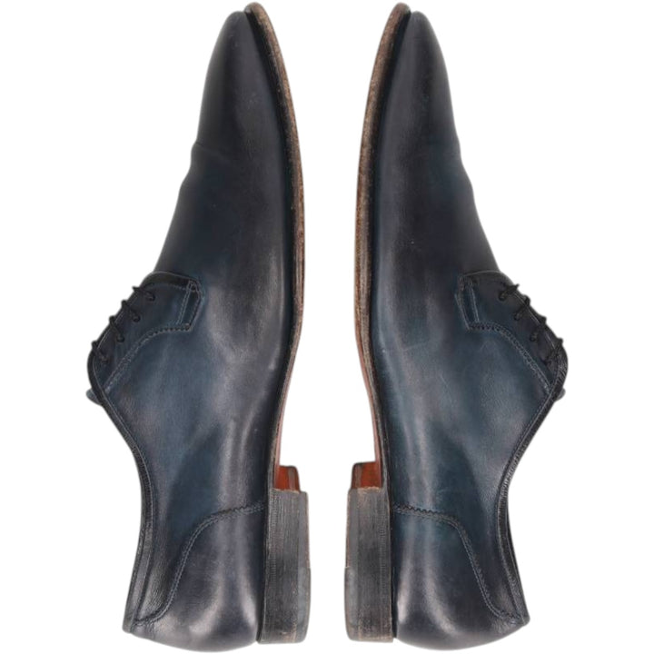 Santoni plain toe shoes, made in Italy, size 8 Men's 29.0cm unclear Navy blue Vintage Second Hand