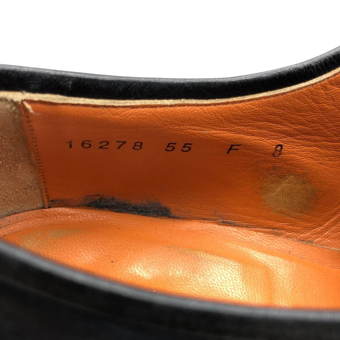 Santoni plain toe shoes, made in Italy, size 8 Men's 29.0cm unclear Navy blue Vintage Second Hand