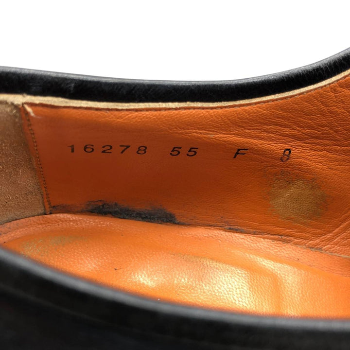Santoni plain toe shoes, made in Italy, size 8 Men's 29.0cm unclear Navy blue Vintage Second Hand