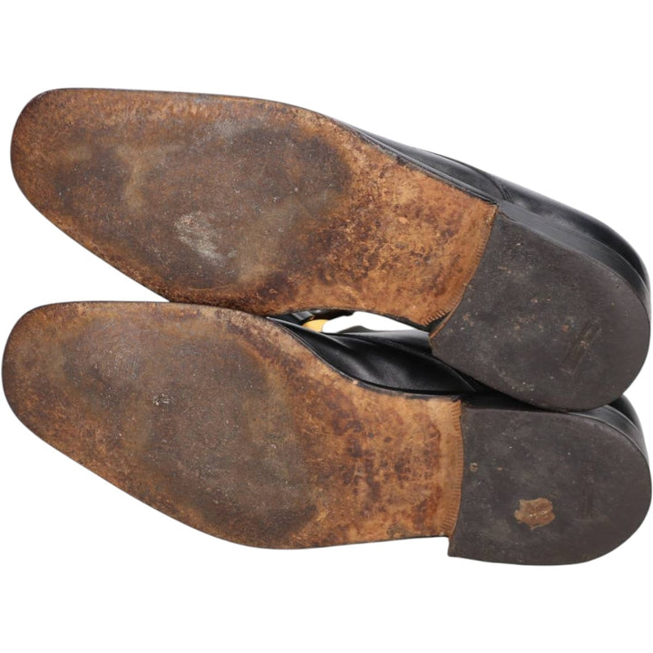 Salvatore Ferragamo STUDIO U-tip shoes, size 9 (2E) Men's 27.0cm unclear black type Vintage Second Hand
