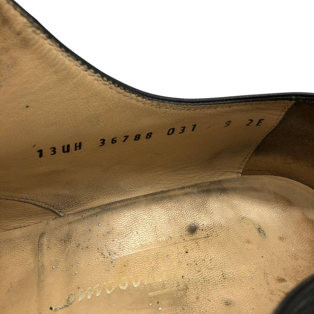 Salvatore Ferragamo STUDIO U-tip shoes, size 9 (2E) Men's 27.0cm unclear black type Vintage Second Hand