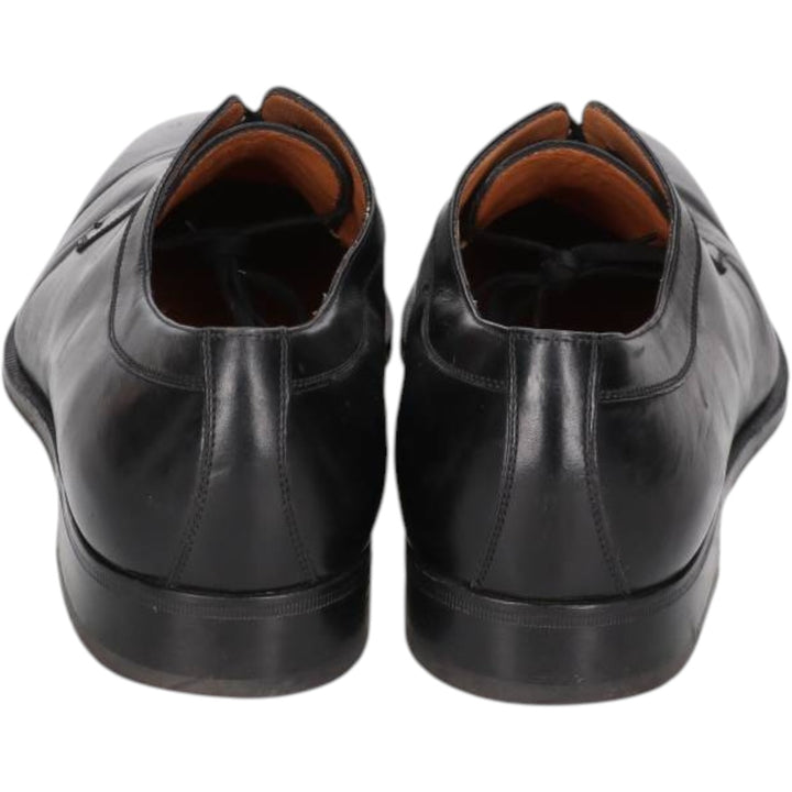 Salvatore Ferragamo plain toe shoes, made in Italy, size 7 1/2 D Men's 25.5cm genuine leather black type Vintage Second Hand