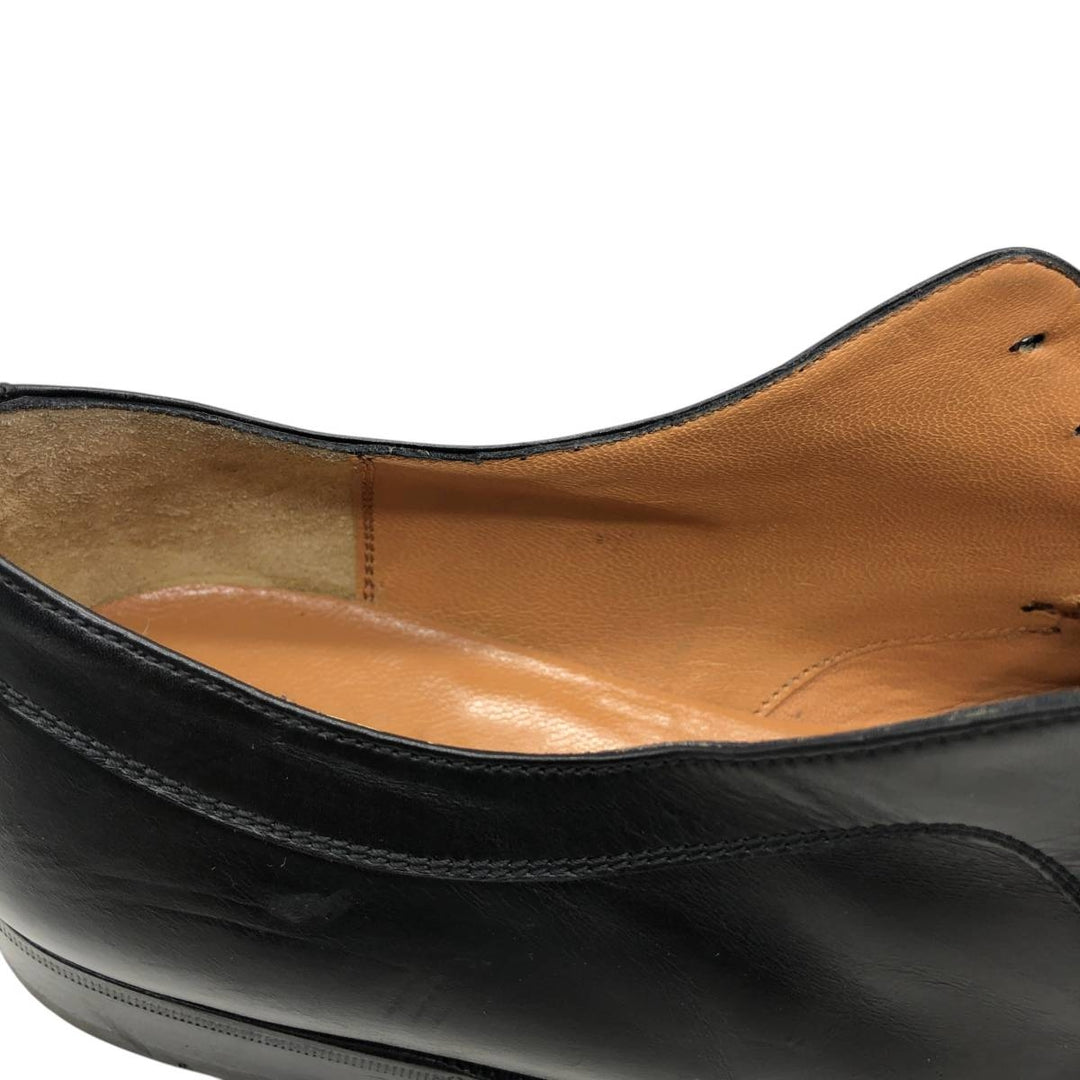 Salvatore Ferragamo plain toe shoes, made in Italy, size 7 1/2 D Men's 25.5cm genuine leather black type Vintage Second Hand