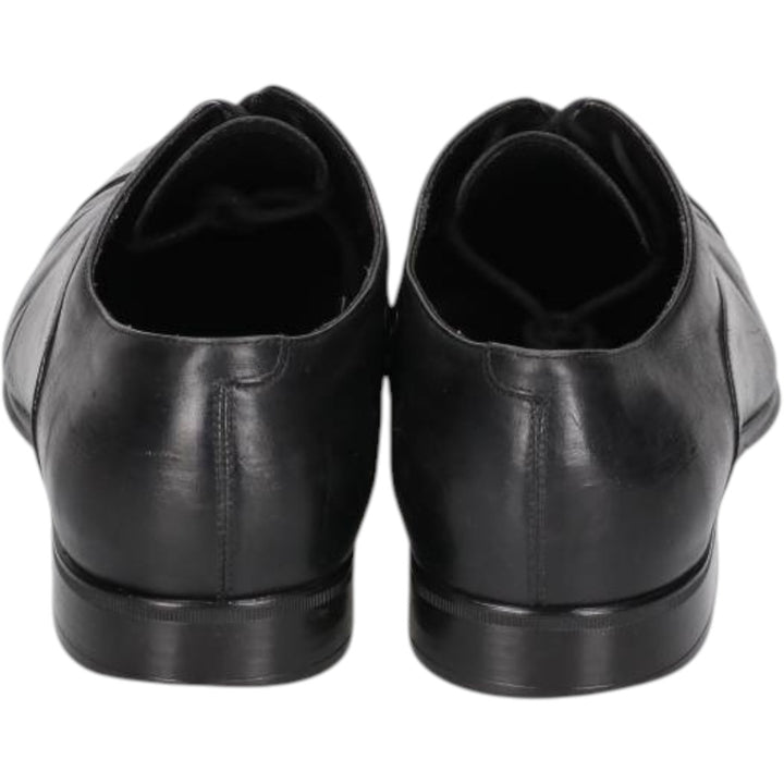 Salvatore Ferragamo straight-tip shoes, made in Italy, size 6 1/2 (3E). Men's 26.5cm genuine leather black type Vintage Second Hand